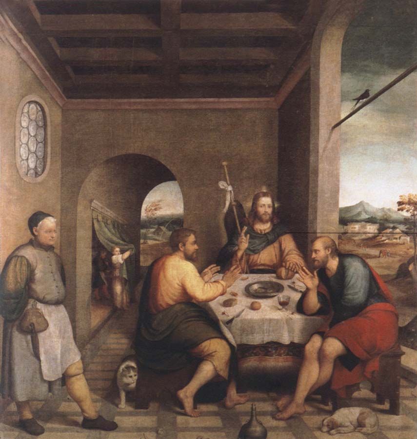 Jacopo Bassano The meal in Emmaus